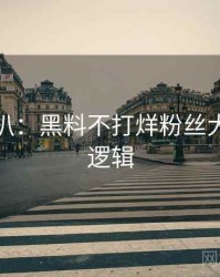 独家深扒：黑料不打烊粉丝大战热度逻辑